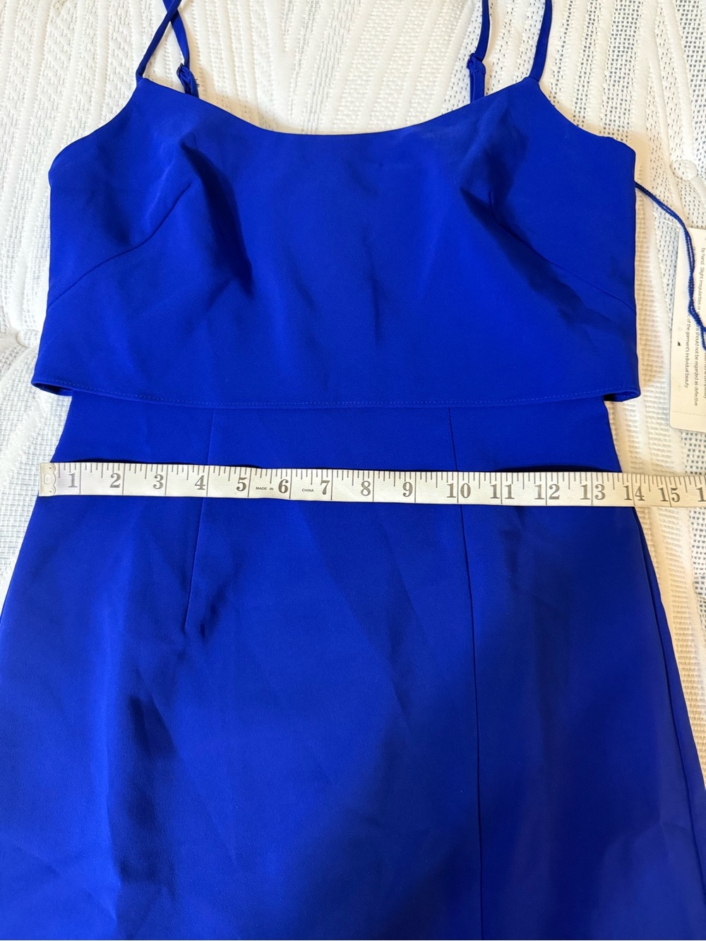 NWT Aidan by Adrianna Papell Cobalt Blue Fringe Midi Dress – Size 2 - Picture 15 of 16